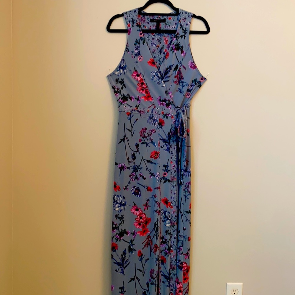 BCBG MaxAzria Sleeveless Maxi Wrap Dress